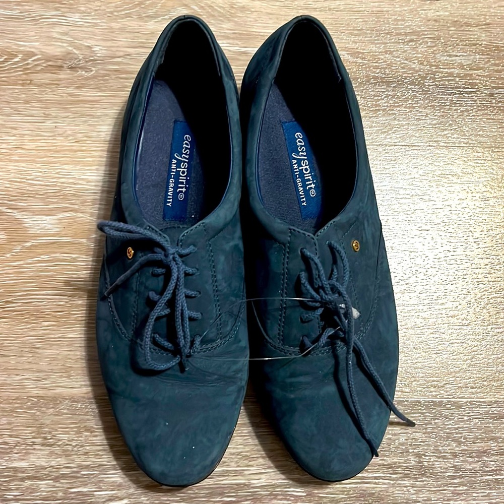 Easy Spirit Anti Gravity Women’s Blue Suede Leather Shoes Size 10
